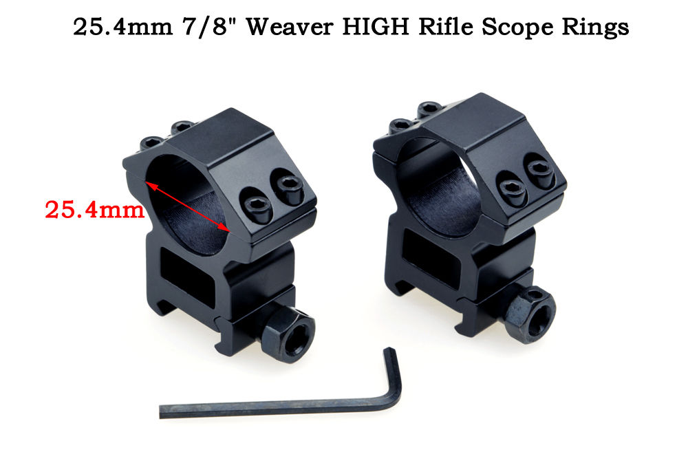 FT-M-A030 Rifle Scope Mounts 1 inch 25.4mm High Weaver Style Rings
