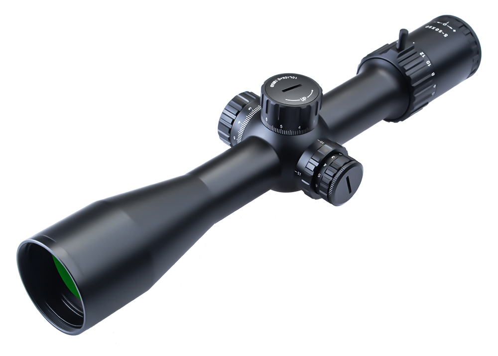 5-50x50 (34mm) IR First Focal Plane Long Eye Relief Zero Stop Turret SP Glass Reticle Rifle Scope
