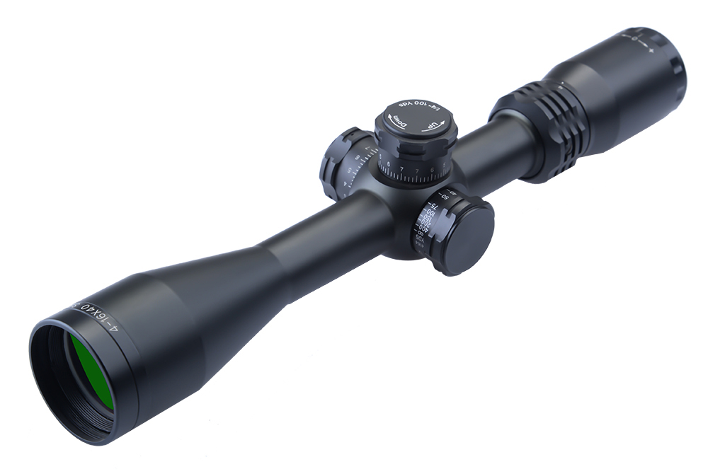 4-16x40 (25.4mm / 1 inch) Side Parallax Adjustment SFP Long Eye Relief Wire Mil Dot Rifle Scope