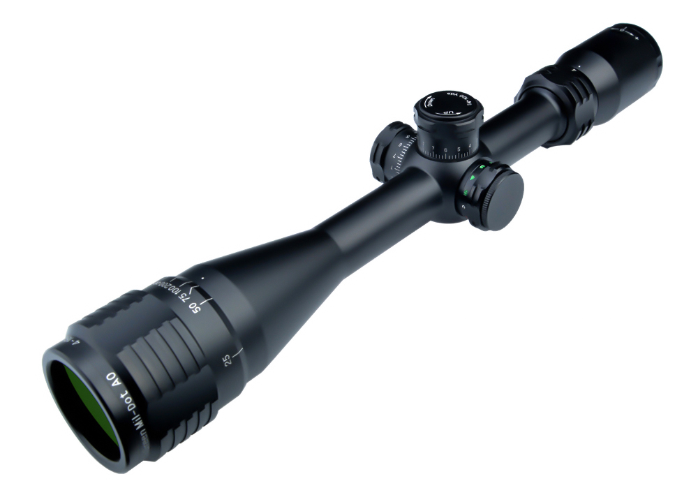 4-16x40 (25.4mm /1 inch) R/G SFP Objective Adjustable Rifle Scope